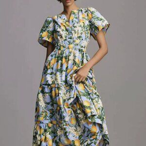 Anthropologie Somerset Maxi with Lemon Print - Sold Out - Size Large